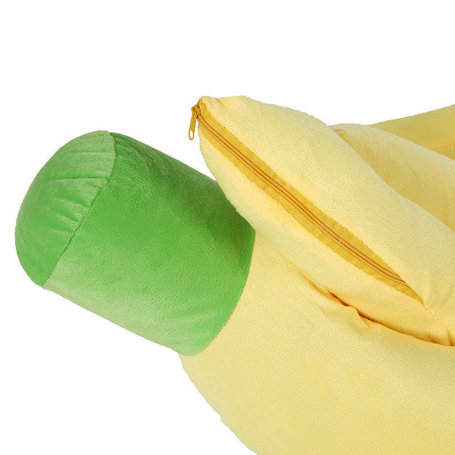 Banana Pet Nest: Washable Bed
