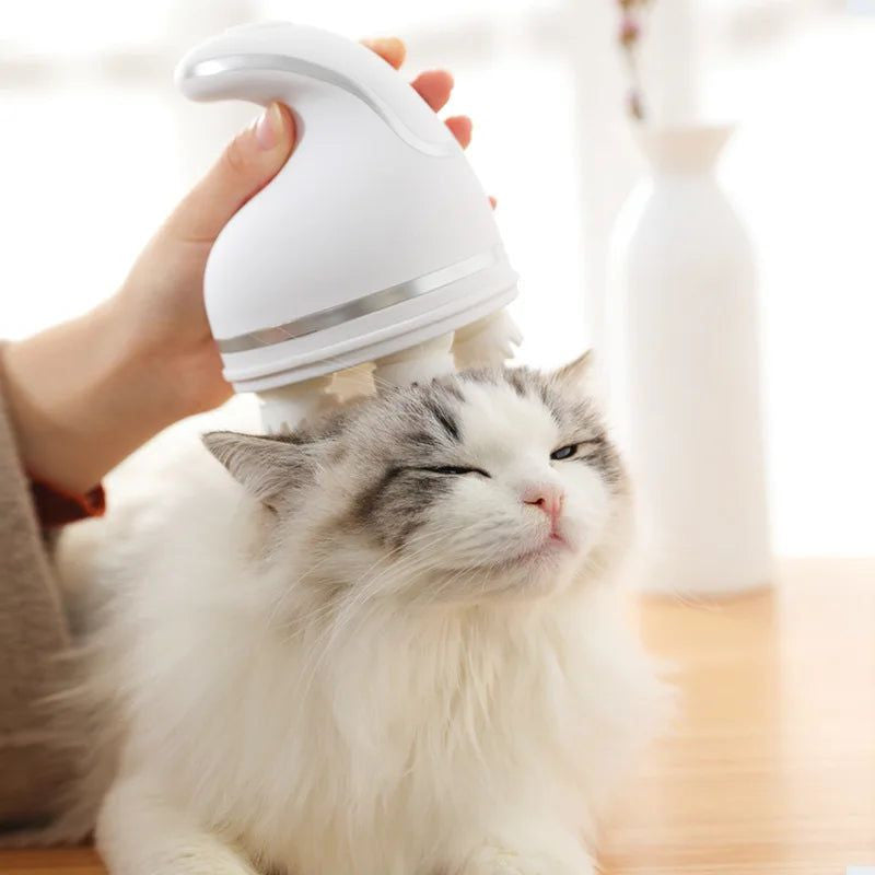 Electric Head Massager for Pets, USB Charging, Vibrating Scalp, Body D