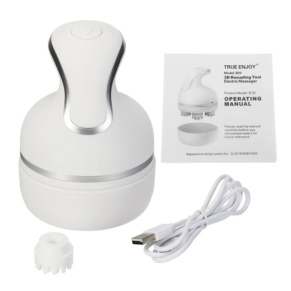 Electric Head Massager for Pets, USB Charging, Vibrating Scalp, Body D