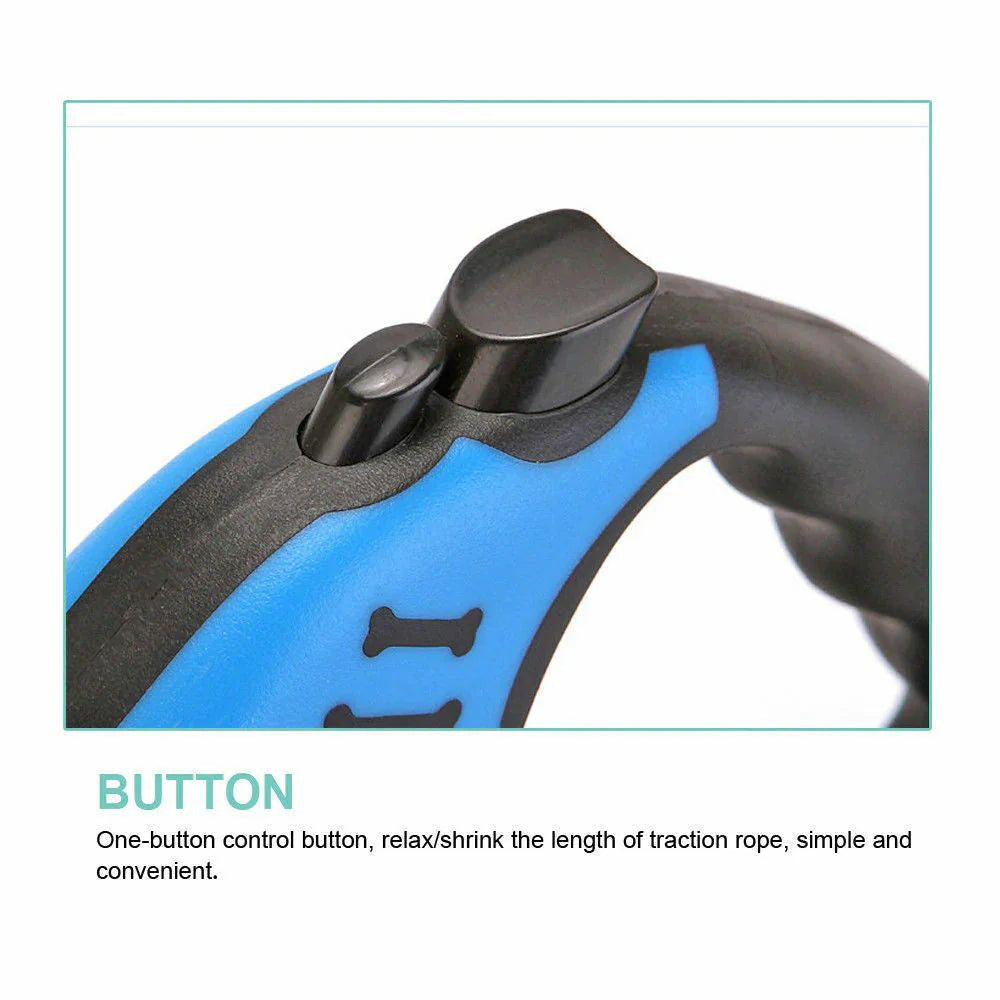 Automatic Retractable Dog Leash - Dual Size Options with Brake & Lock