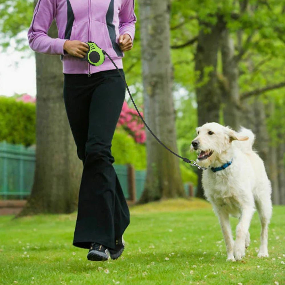 Automatic Retractable Dog Leash - Dual Size Options with Brake & Lock