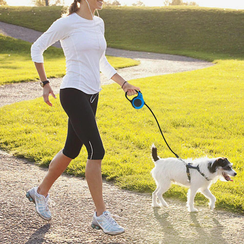 Automatic Retractable Dog Leash - Dual Size Options with Brake & Lock