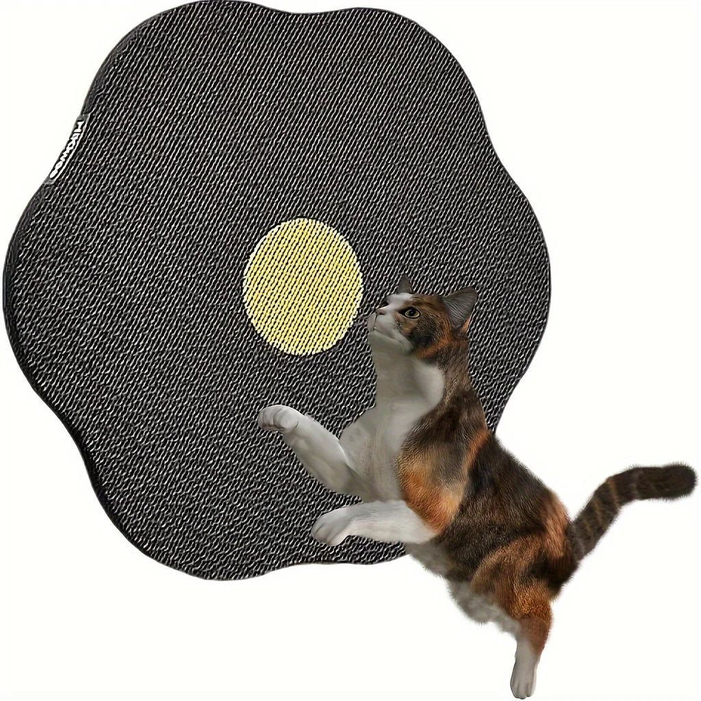 Wall-Mounted Floral Cat Scratcher