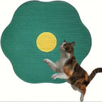 Wall-Mounted Floral Cat Scratcher