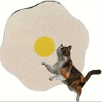 Wall-Mounted Floral Cat Scratcher
