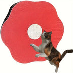 Wall-Mounted Floral Cat Scratcher