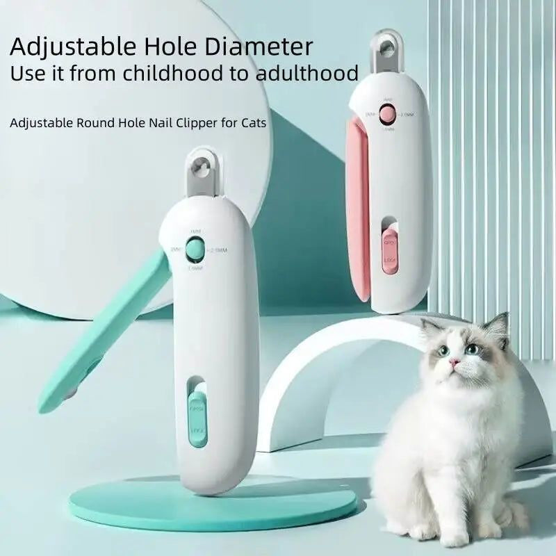 Stainless Steel Cat Nails Clipper ? Adjustable Trimmer with Safety Guard for All Cats