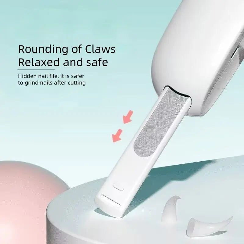 Stainless Steel Cat Nails Clipper ? Adjustable Trimmer with Safety Guard for All Cats