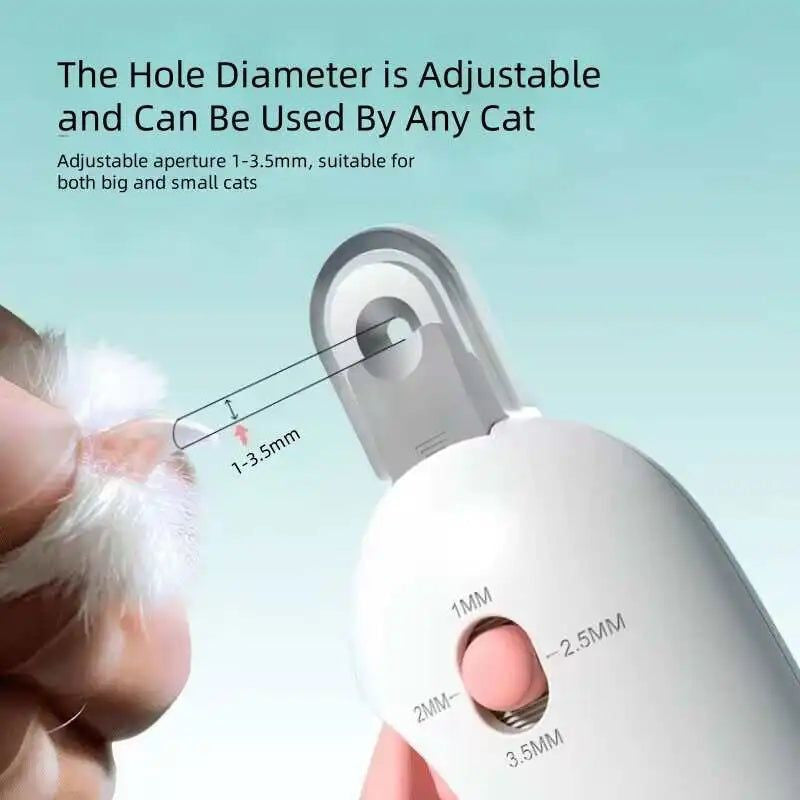 Stainless Steel Cat Nails Clipper ? Adjustable Trimmer with Safety Guard for All Cats