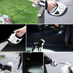 LED Night Safety Retractable Dog Leash
