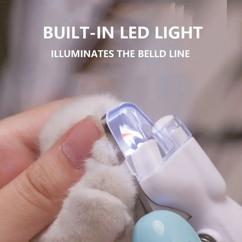 Professional Pet Nail Clippers with Led Light Pet Claw Grooming Scissor