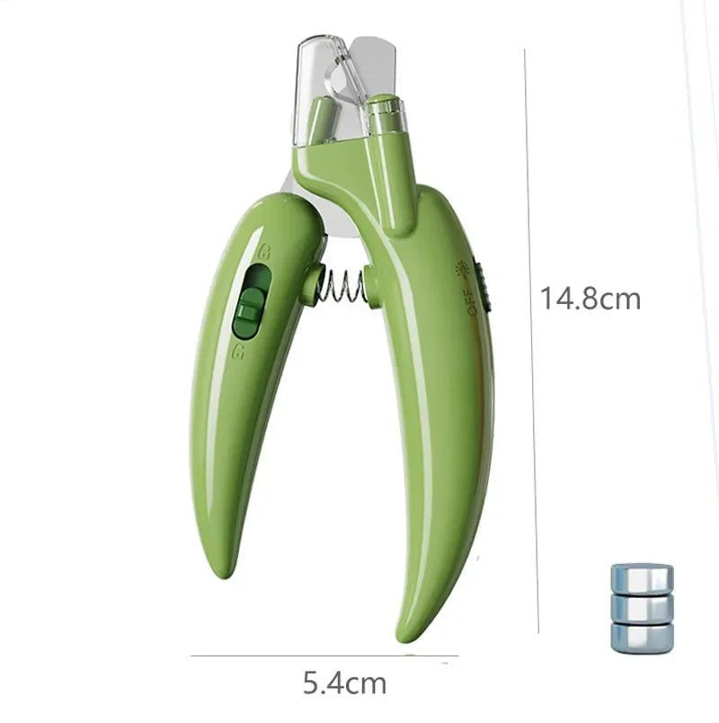 Professional Pet Nail Clippers with Led Light Pet Claw Grooming Scissor