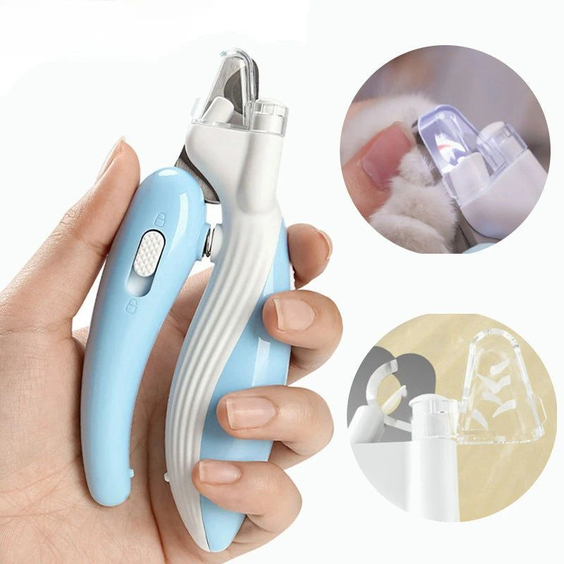 Professional Pet Nail Clippers with Led Light Pet Claw Grooming Scissor