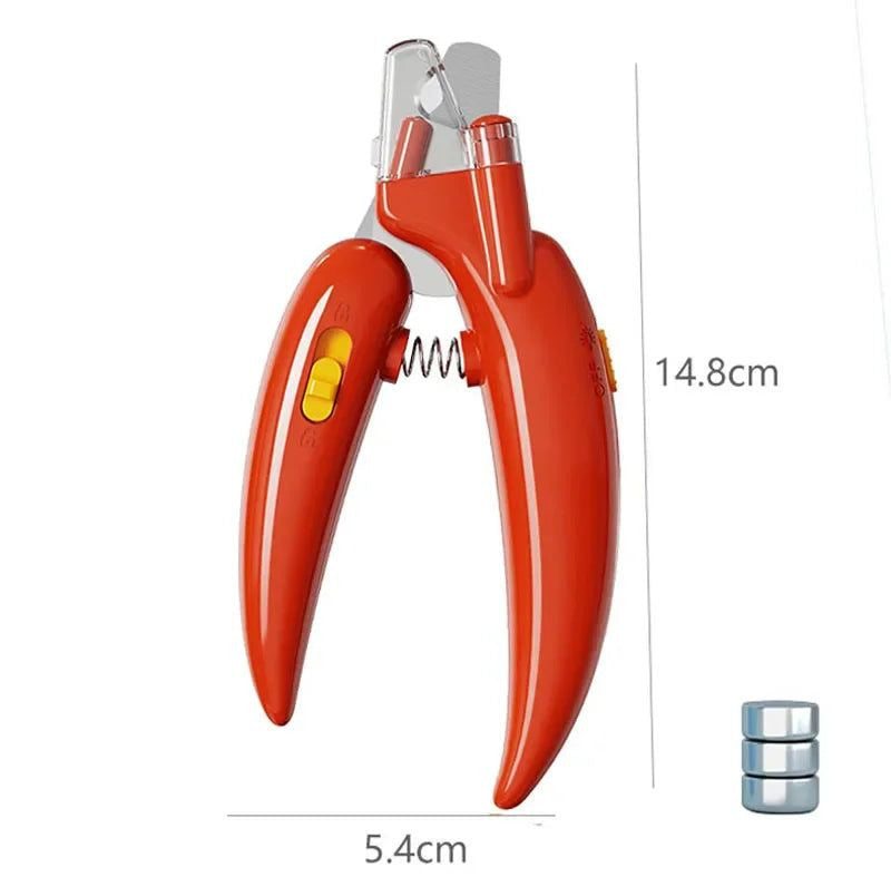 Professional Pet Nail Clippers with Led Light Pet Claw Grooming Scissor