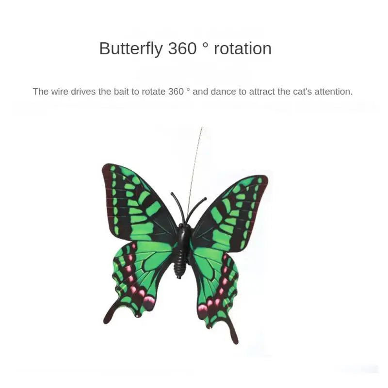 Automatic Electric Rotating Cat Toy Colorful Butterfly