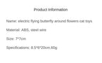 Automatic Electric Rotating Cat Toy Colorful Butterfly