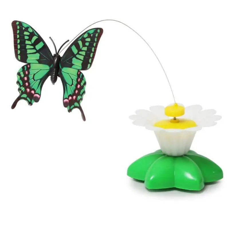 Automatic Electric Rotating Cat Toy Colorful Butterfly