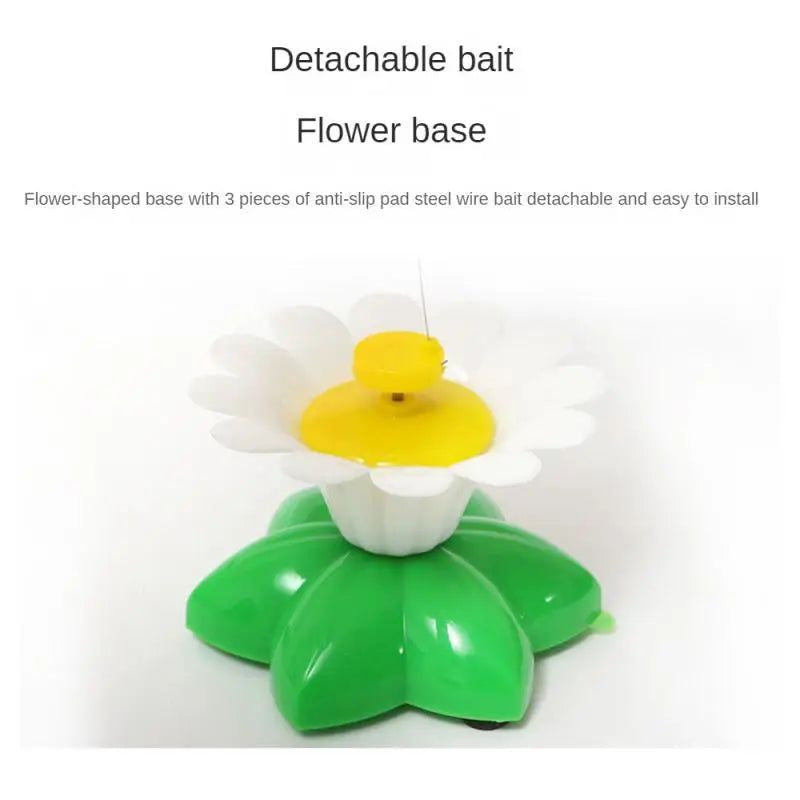 Automatic Electric Rotating Cat Toy Colorful Butterfly