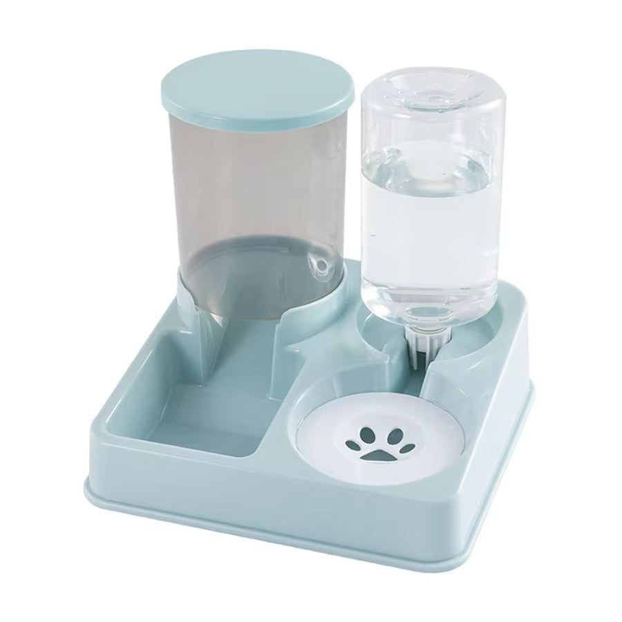 2-in-1 Automatic Cat Feeder and Water Dispenser Set