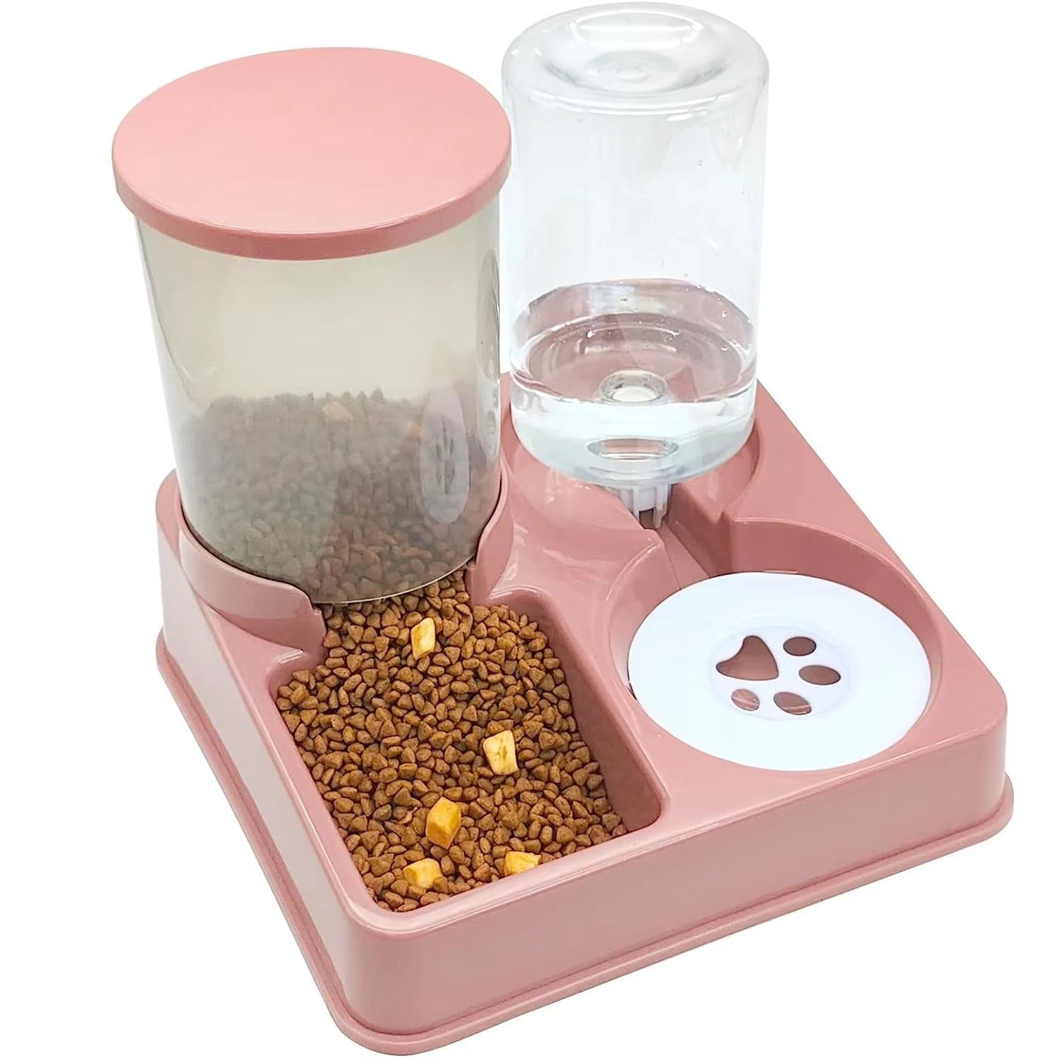 2-in-1 Automatic Cat Feeder and Water Dispenser Set