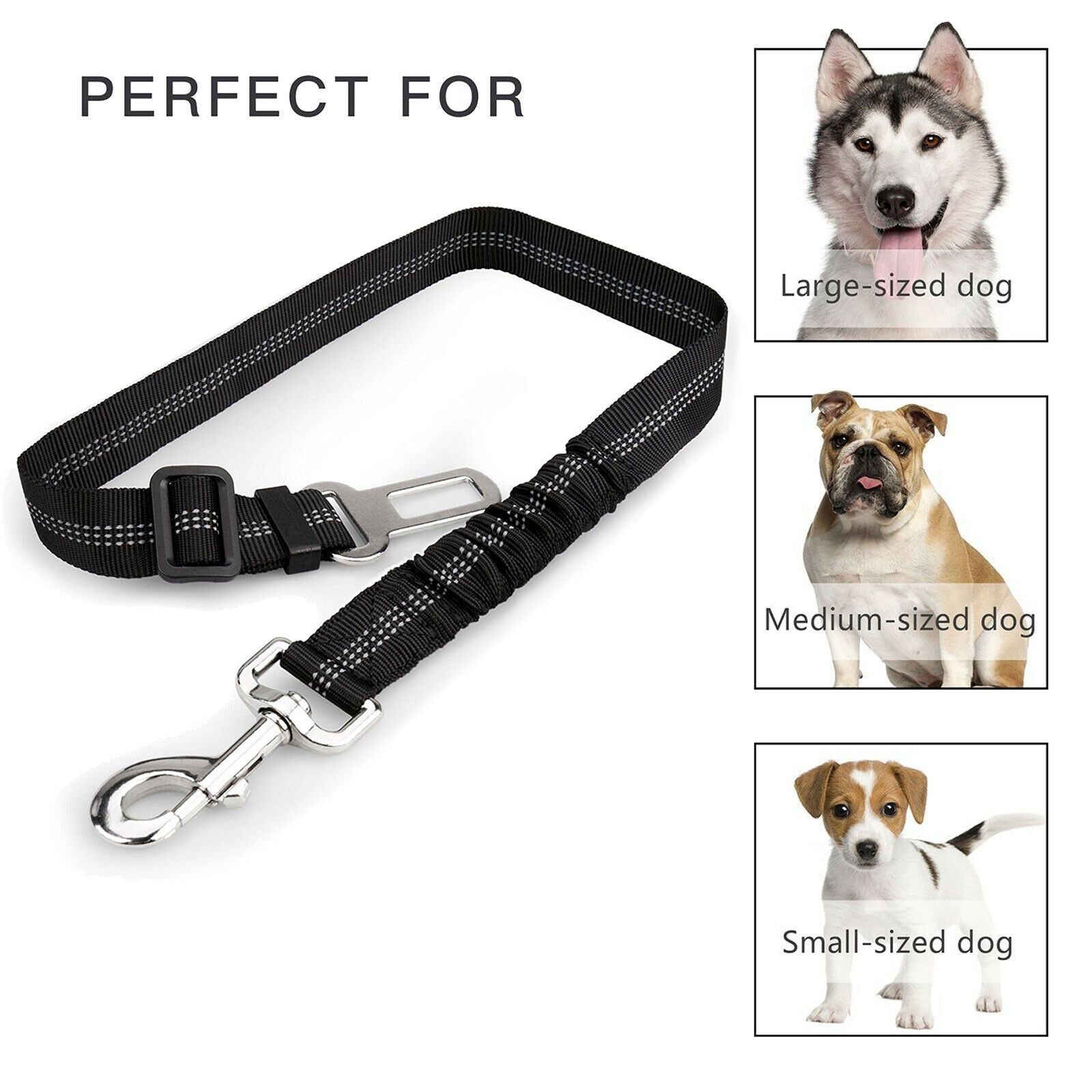 Adjustable Reflective Anti-Shock Pet Seat Belt