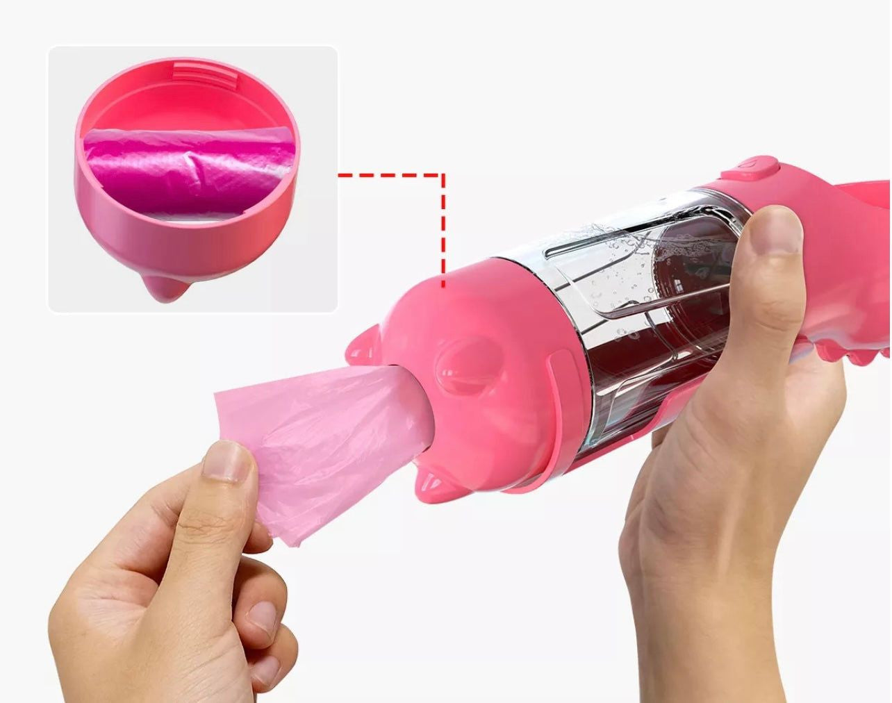 Dog Water Bottle | Leak Proof All In One Water Dispenser with Feeder