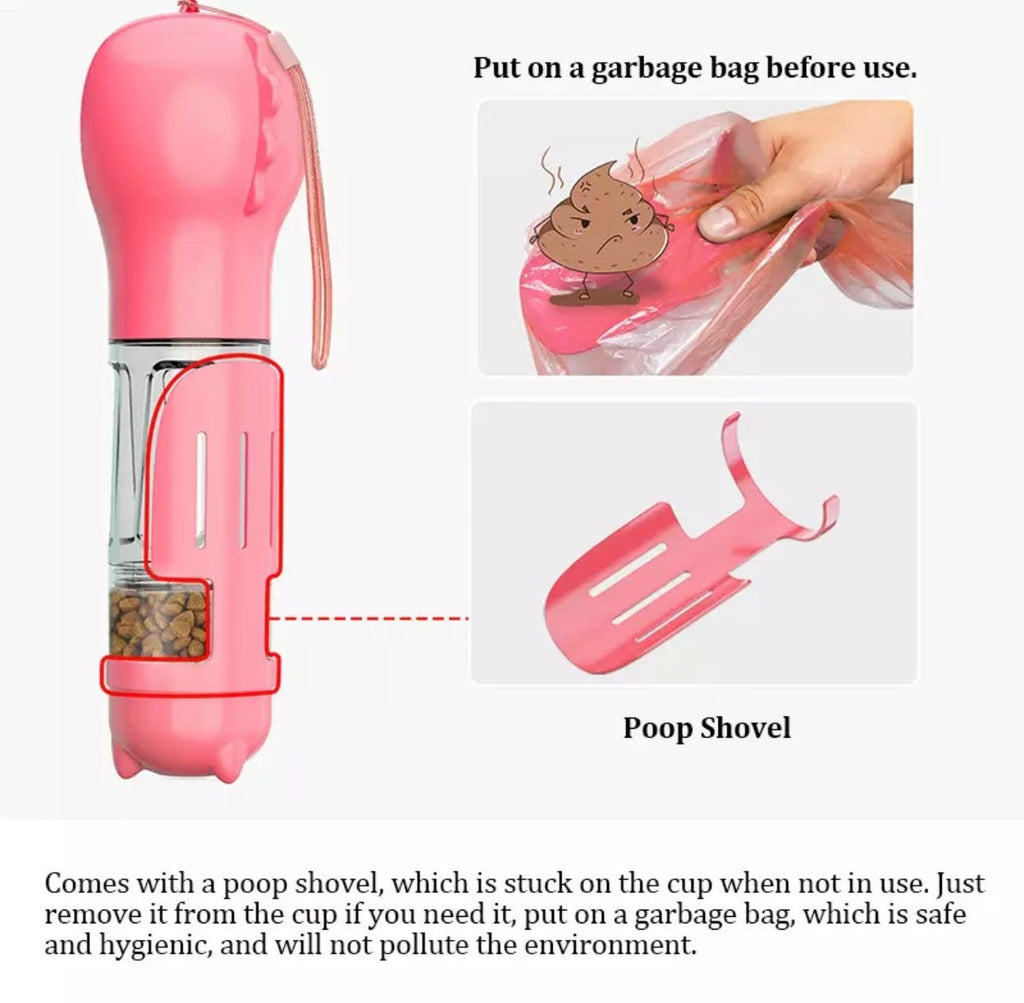 Dog Water Bottle | Leak Proof All In One Water Dispenser with Feeder