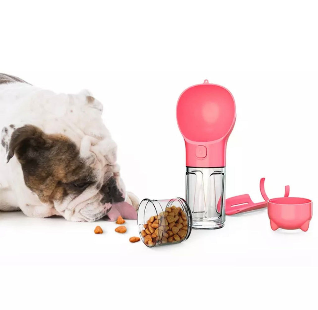 Dog Water Bottle | Leak Proof All In One Water Dispenser with Feeder