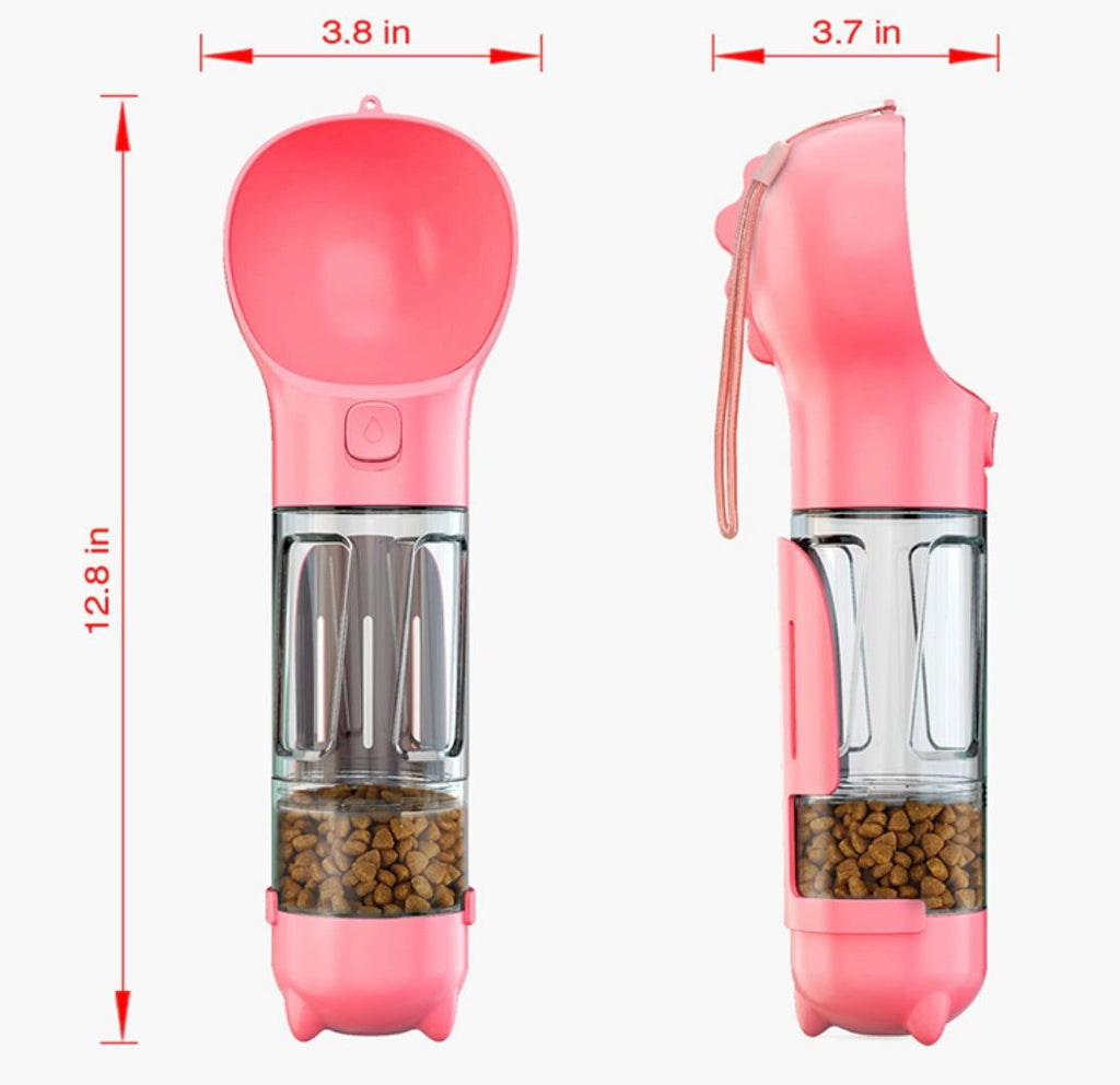 Dog Water Bottle | Leak Proof All In One Water Dispenser with Feeder