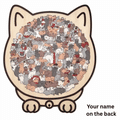 Personalized Wooden Cat Keepsake Puzzle