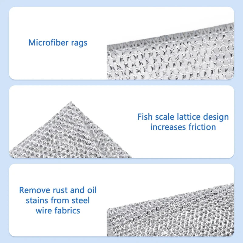 Reusable Diamond Weave Scrubber Cloths