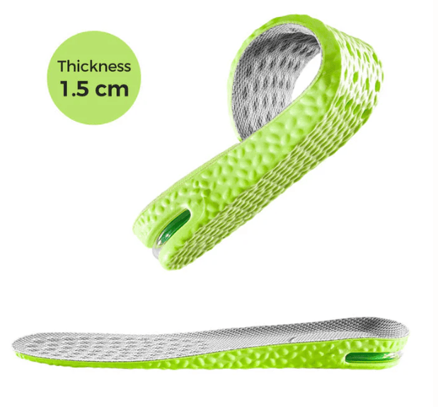 Comfortable Insoles with Air Cushion and Height-Increasing Effect