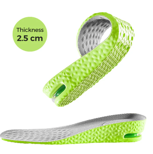 Comfortable Insoles with Air Cushion and Height-Increasing Effect