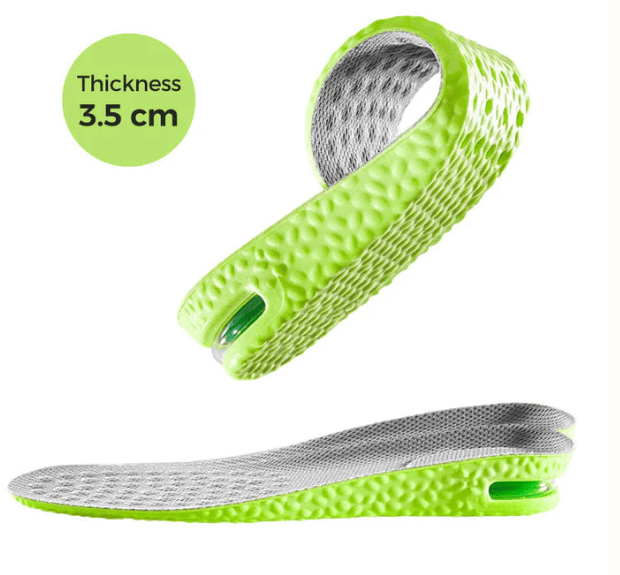 Comfortable Insoles with Air Cushion and Height-Increasing Effect