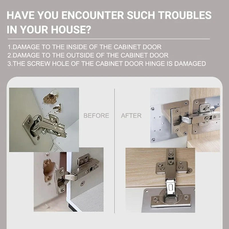 Stainless Steel Cabinet Hinge Repair Kit (Without the connector)