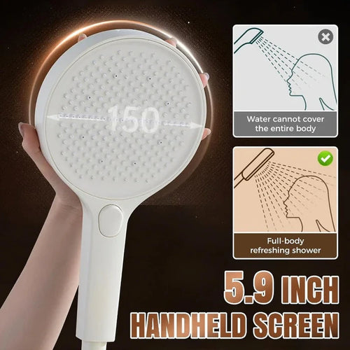 Air Boost 5.9" High Pressure Handheld Shower Head