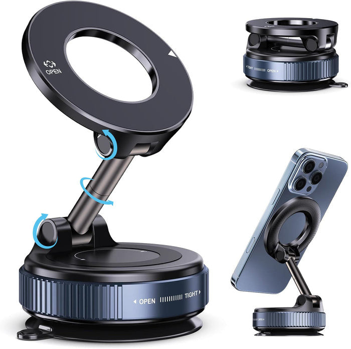 360ø Adjustable Foldable Magnetic Car Phone Mount