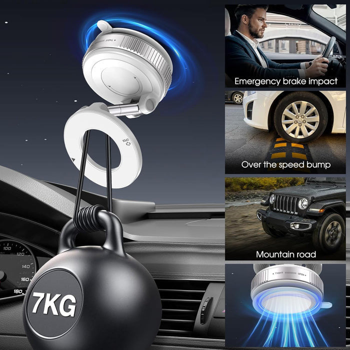 360ø Adjustable Foldable Magnetic Car Phone Mount
