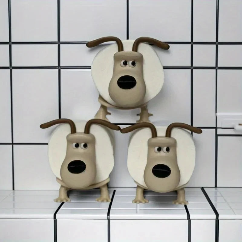 Puppy Toilet Roll Holder