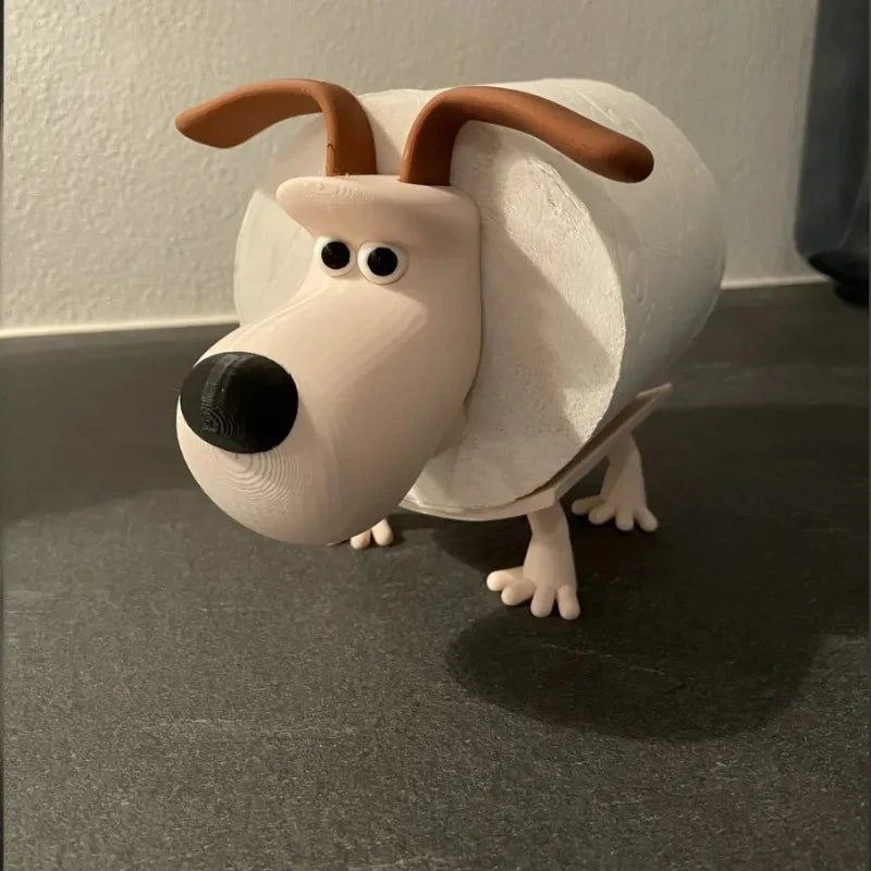 Puppy Toilet Roll Holder
