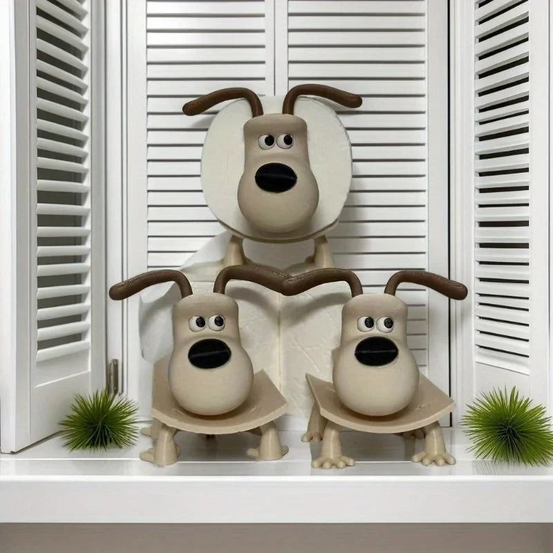 Puppy Toilet Roll Holder