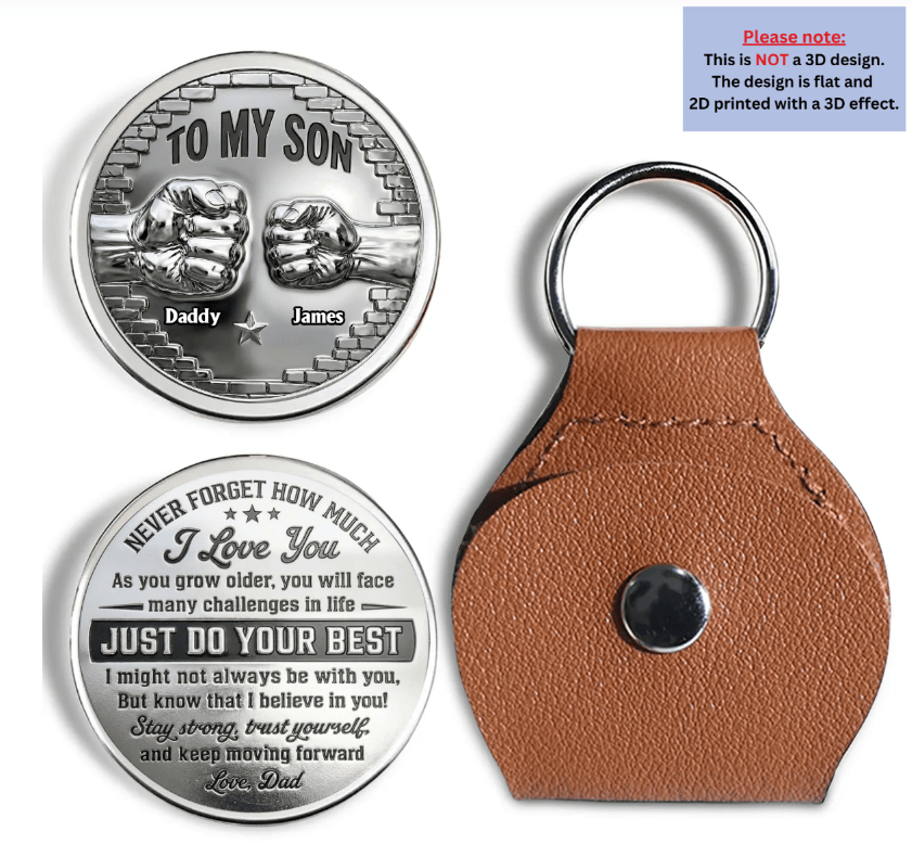 To My Son I Believe In You - Personalized Custom Pocket Hug