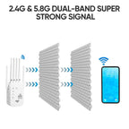 High-Performance Dual-Band WiFi Range Extender