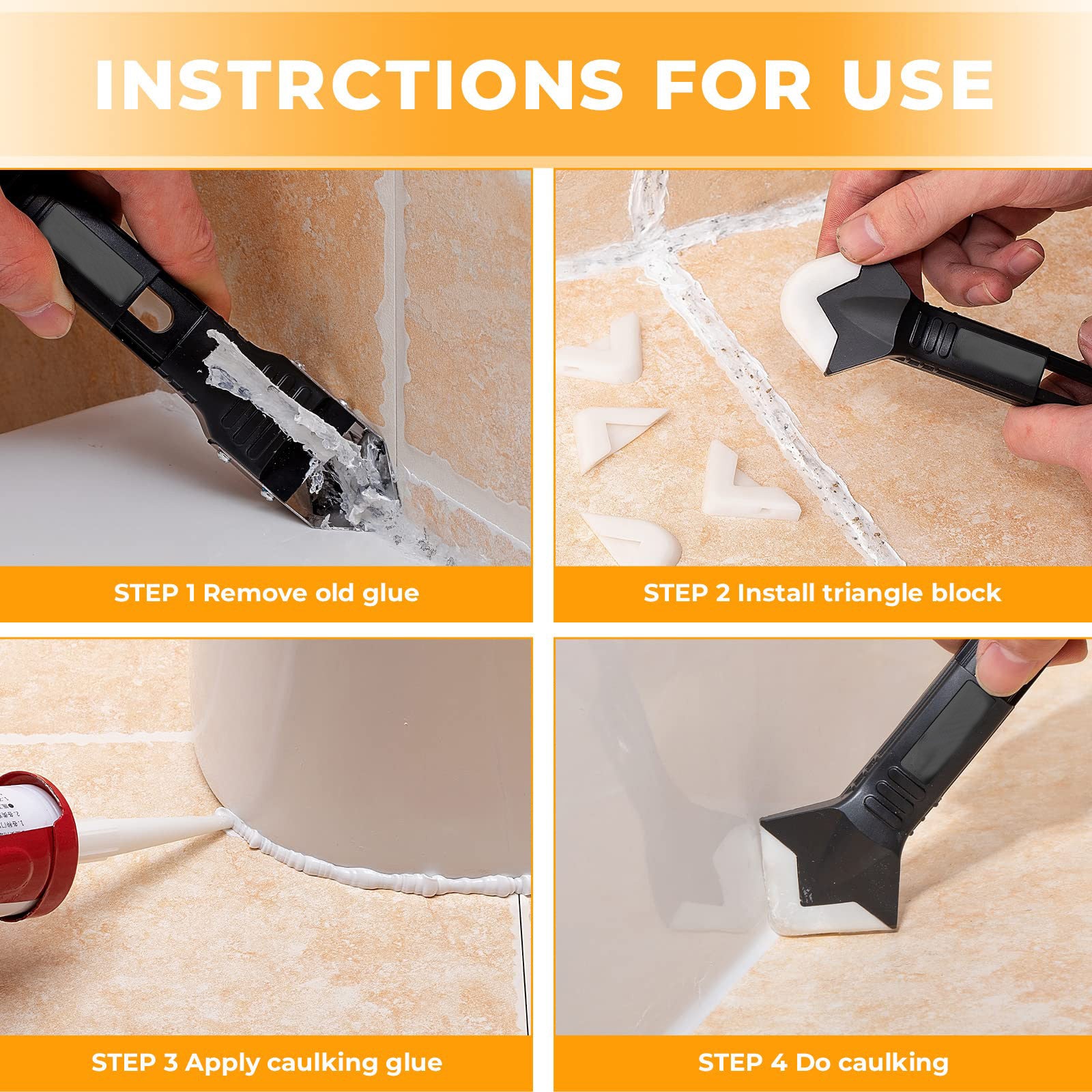 Stainless-Steel Caulking Tool Kit