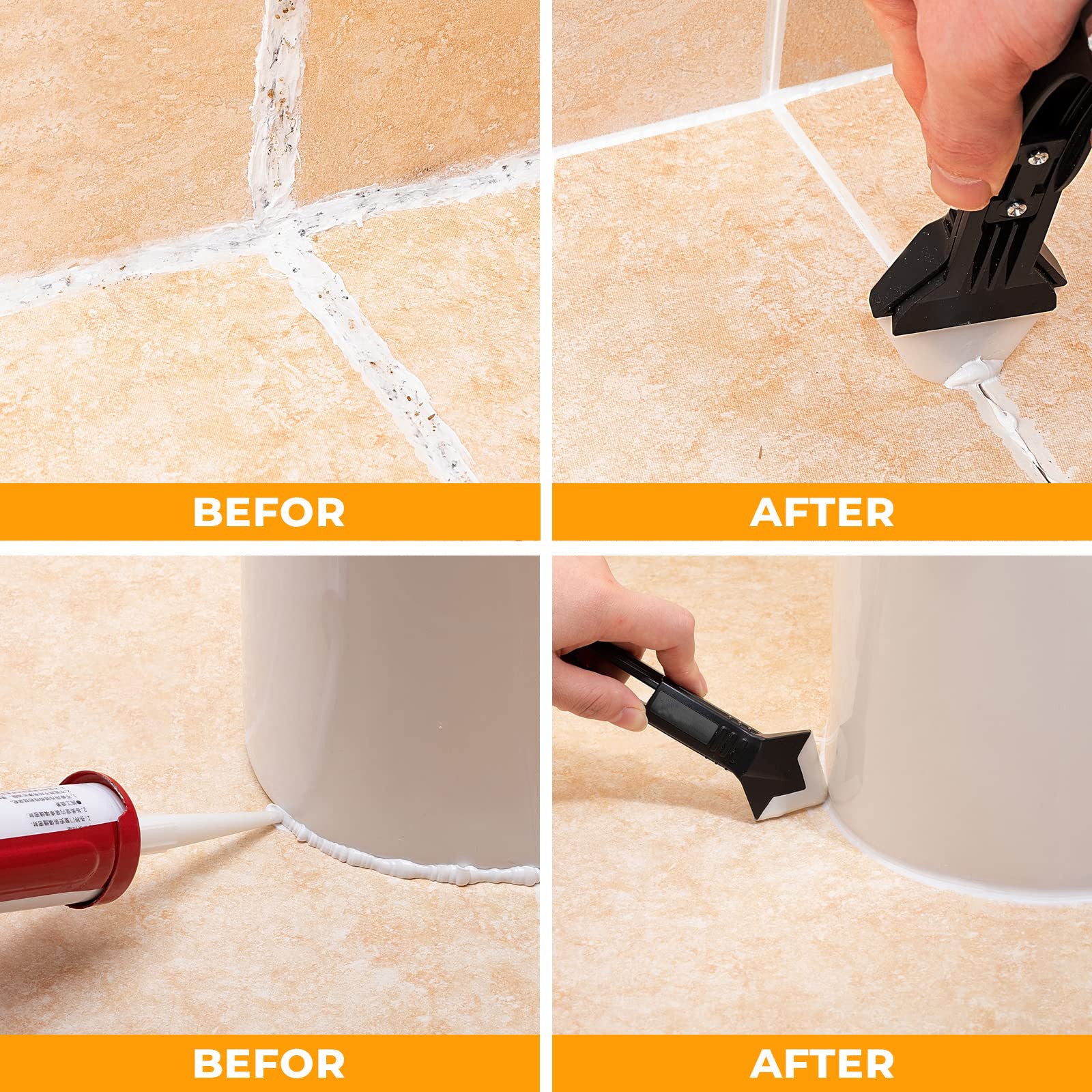 Stainless-Steel Caulking Tool Kit
