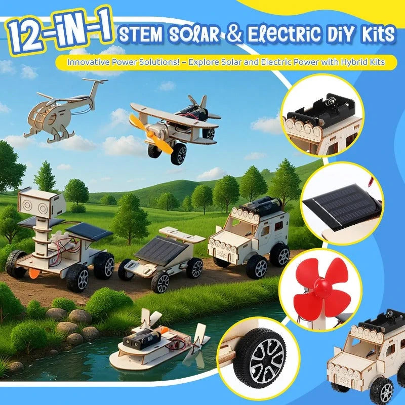 12-in-1 Stem Solar & Electric DIY Kits