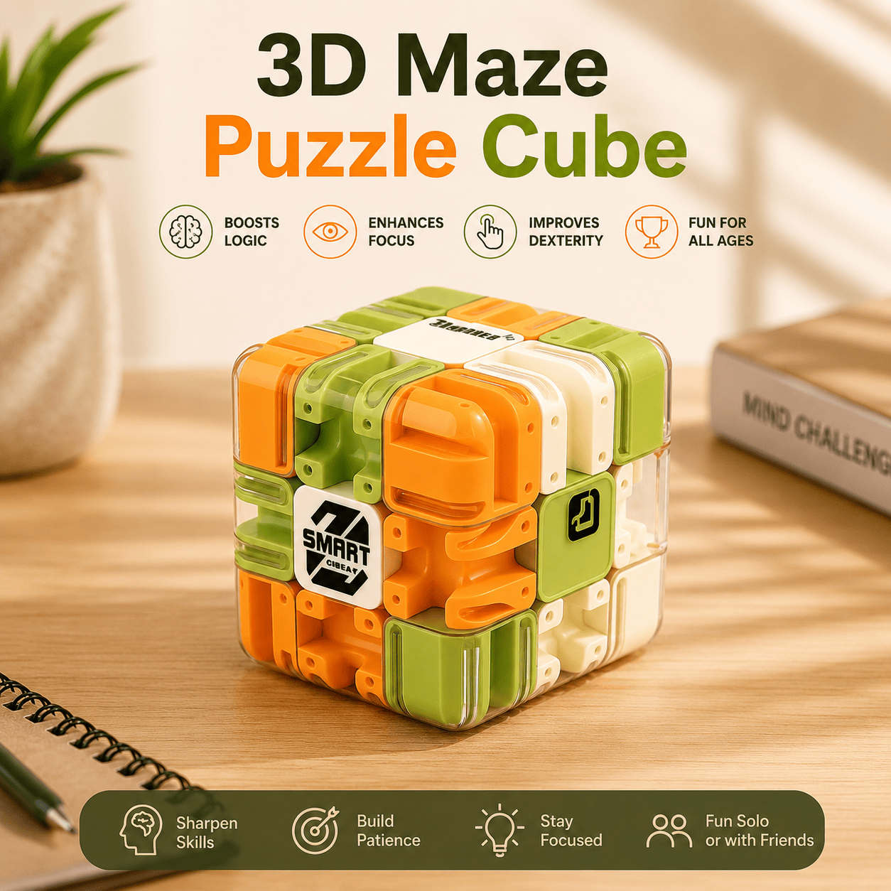 3D Maze Puzzle Cube
