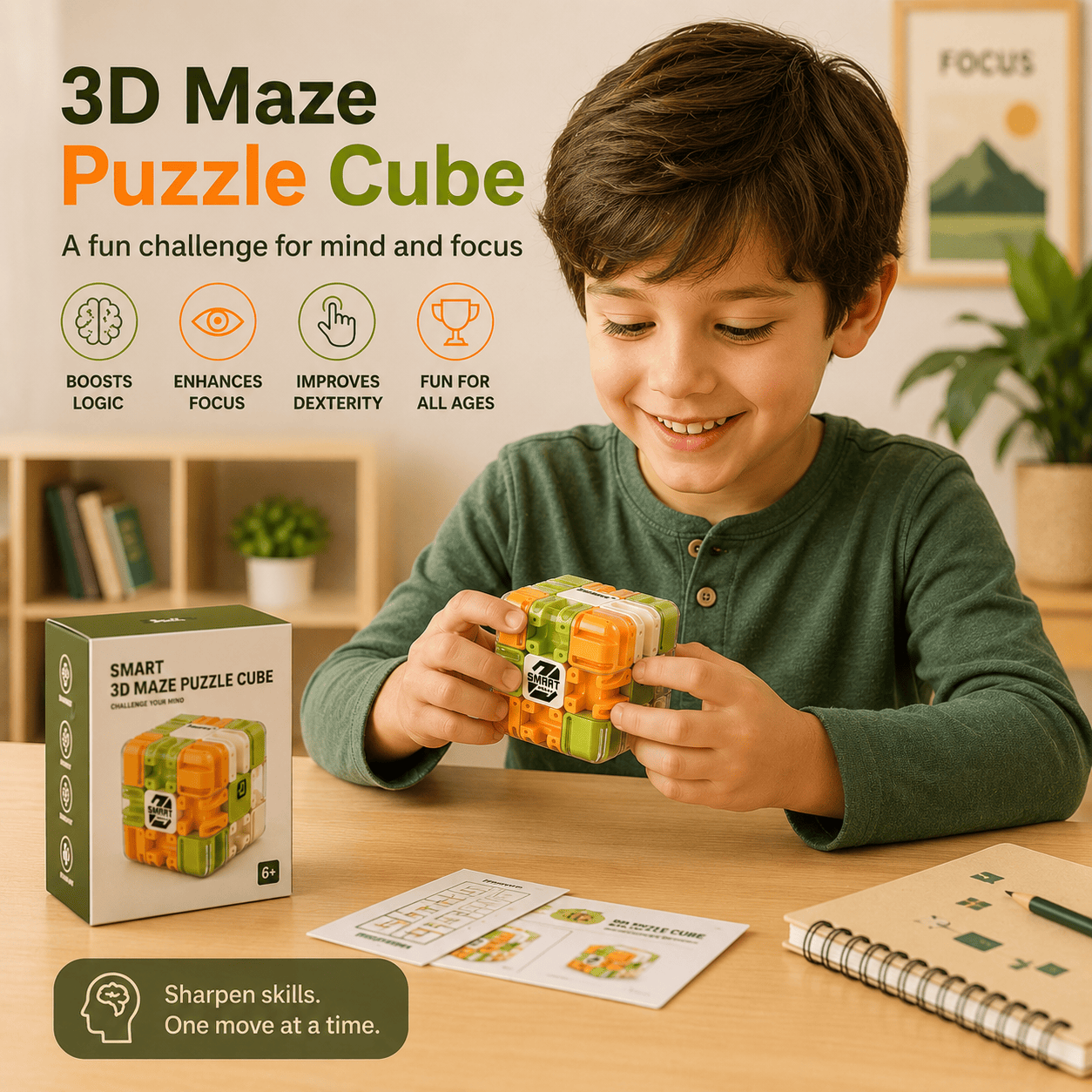 3D Maze Puzzle Cube