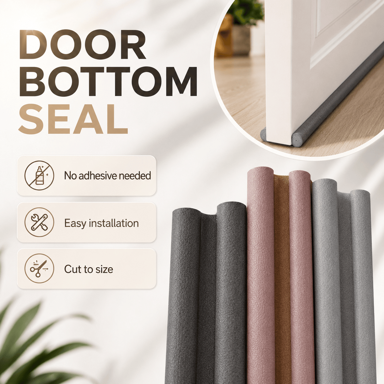 Noise & Pest Isolation Waterproof Door Bottom Seal Strip