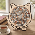 Wooden Cat Keepsake Puzzle